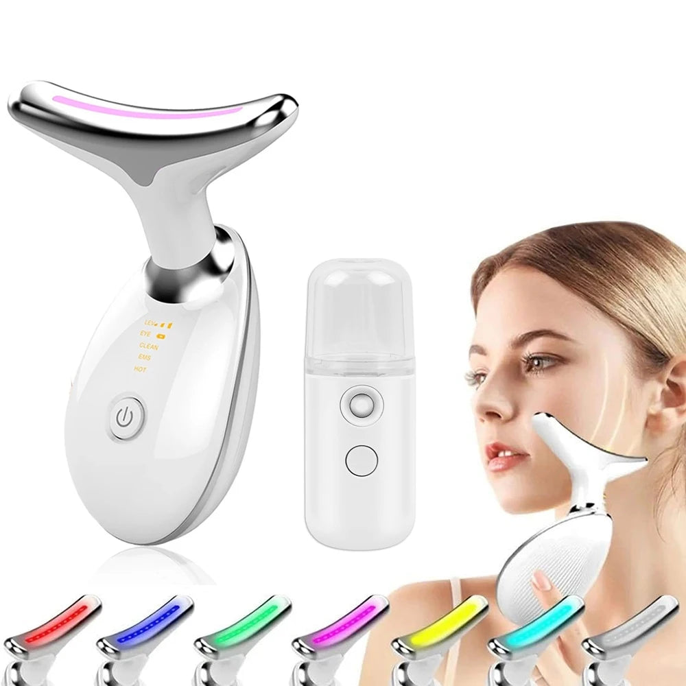 Massager for Face Lifting Facial Massagers EMS Neck Eye Massage Instrument Vibrator Microcurrents Red Light Therapy Anti Wrinkle