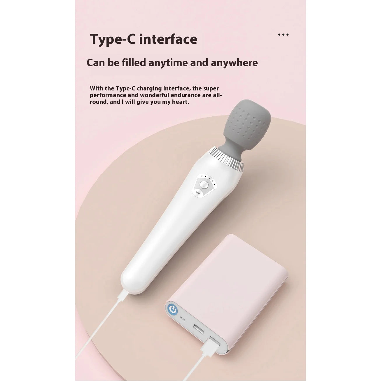 Portable handheld massager, USB rechargeable, multifunctional full body massage, relax neck, back, legs and waist