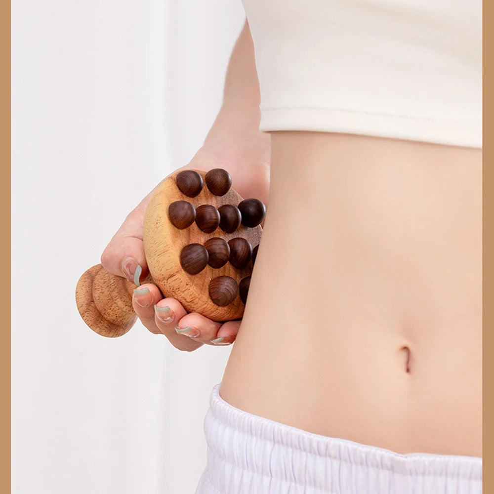 Wood Therapy Tools Mushroom Lymphatic Drainage Massager, Colombiana Trigger Point Massage Tools for Deep Tissue, Body Shaping